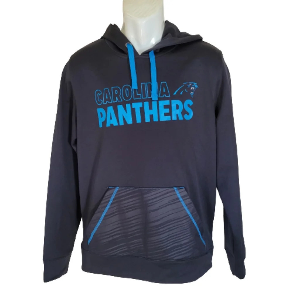 NFL Team Apparel North Carolina Panthers Pull Over Hoodie Size Men's Medium
